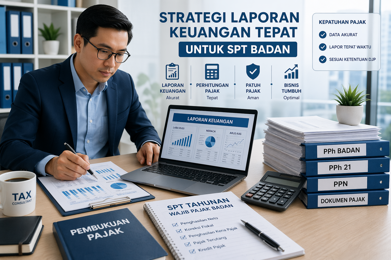 Laporan Keuangan, SPT Badan, PT Konsultan Pajak Bali Seminyak, SMR Konsultan