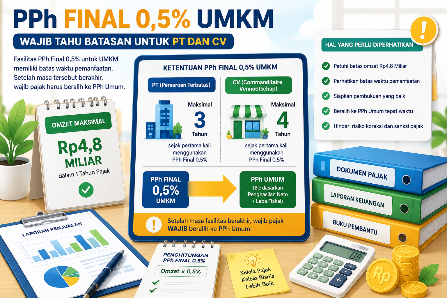 PPh Final 0,5% UMKM: Wajib Tahu Batasan untuk PT dan CV